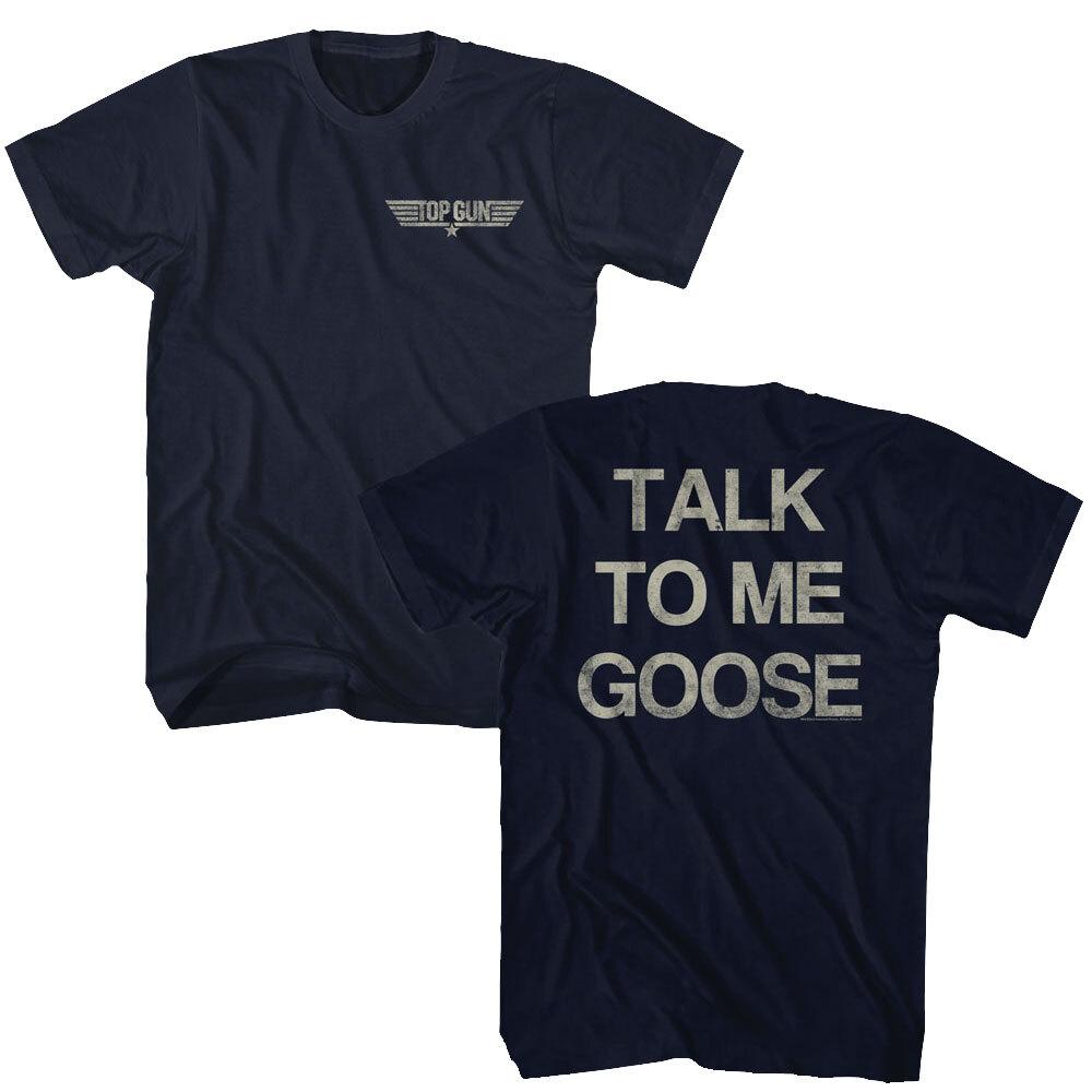 Top Gun Movie Talk To Me Goose Men s T Shirt F14 Fighter Pilot Movie Merch Unisex T-Shirt L