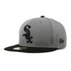 New Era Chicago White Sox 59FIFTY MLB 2T Fitted Size Model Number 5950 Team-Basic Cap, Gray/Black, 7-5/8 (Approx. 60.6cm), [Used]