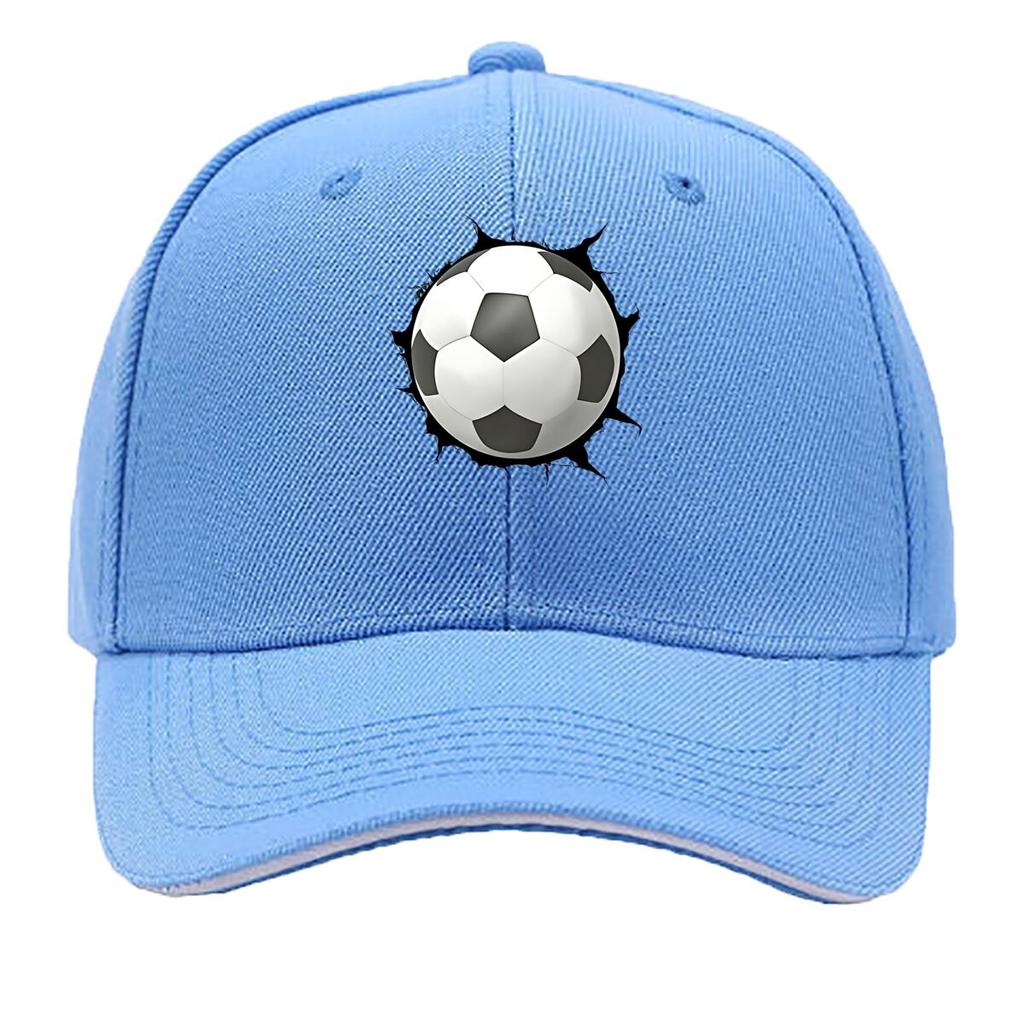 Unisexs Boys Retro D Football Print Cap Adjustable Lightweight Hat Suitable for Sports Events M Sandwich Baseball Cap