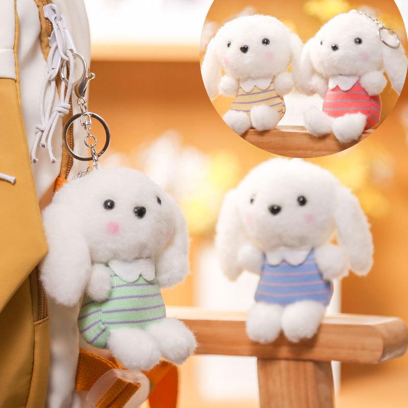 1Pcs Cute Plush Dog Pendant Keychain Pendant Backpack Hanger Car Keychain Accessories Gift