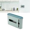 Grocery Bag Dispenser Visible Window Design Large Capacity Dustproof Lid Plastic Bag   for Kitchen Bedroom