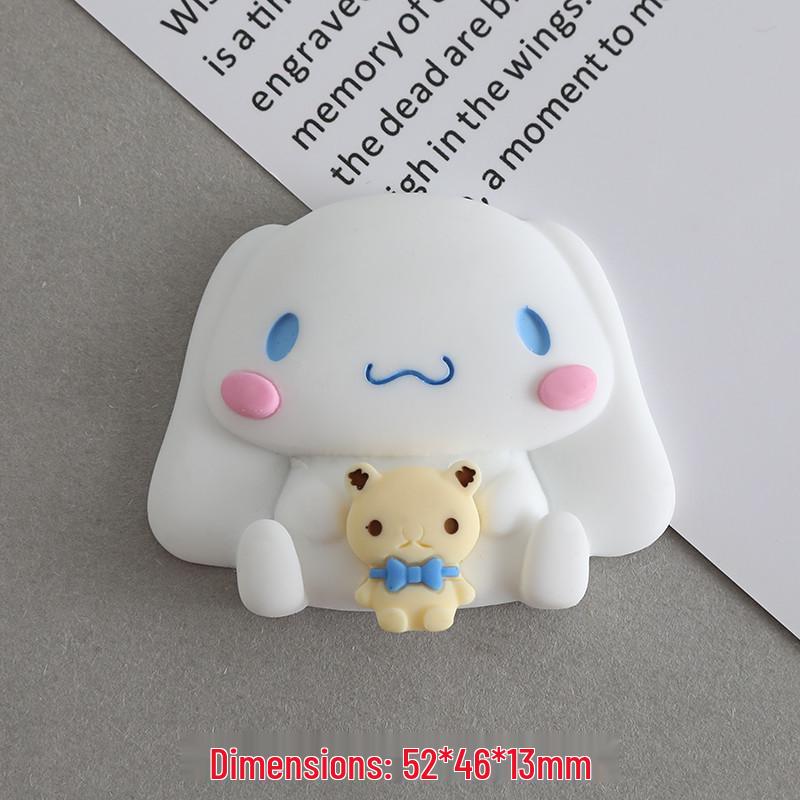 Sanrio Cartoon Resin Accessories: DIY Phone Case, Magnet, Pendant, Headwear, Cup Sticker.