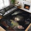 Crystal Velvet Rug Custom Name Text, Soft Non Slip Floor Mat Home DecorFran Bow
