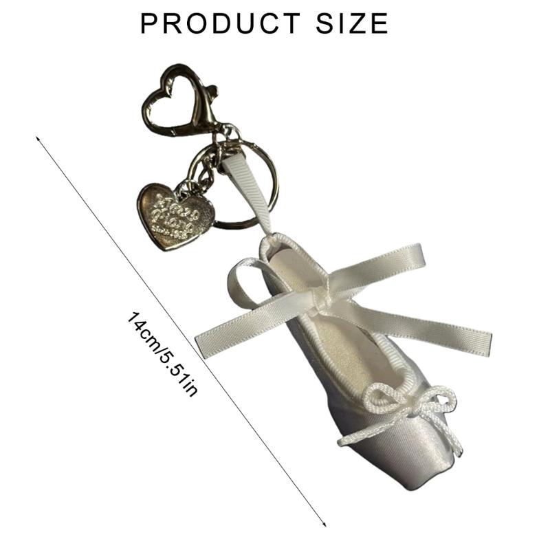 Elegant Dance Shoe Keychain Charm Pendant Ornament Fashion Accessory for Dance Lovers and Craft Enthusiasts Daily Use