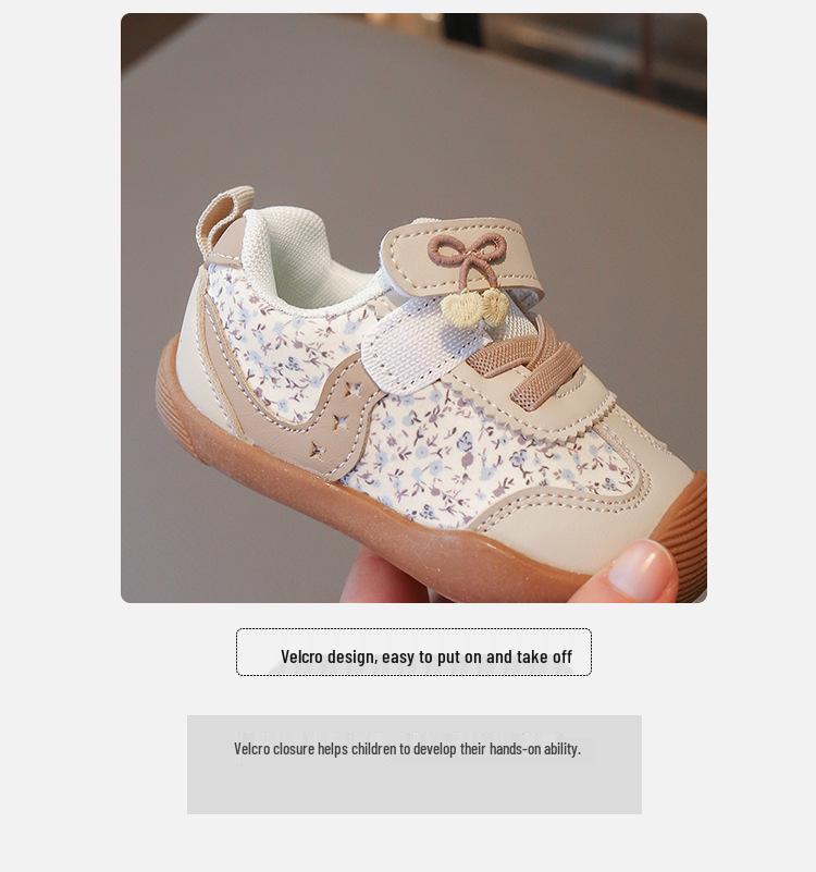 2026 Spring/Autumn Soft Sole Breathable Closed-Toe Princess Shoes for Toddler Girls