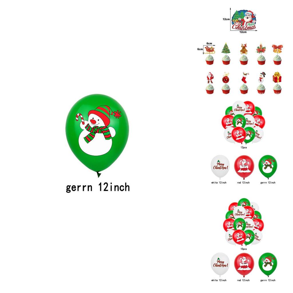 Lovingly Designed Merry Christmas Party Supplies Create A Magical Atmosphere With Balloons Banner And Cake Toppers