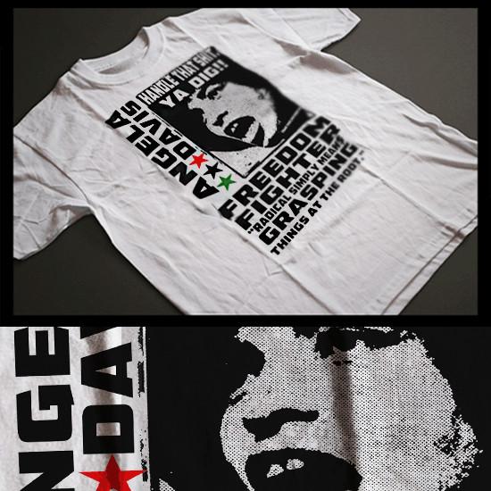 Angela Davis Black History Month  Pan African Stay Woke Freedom Quote Unisex T-Shirt XL