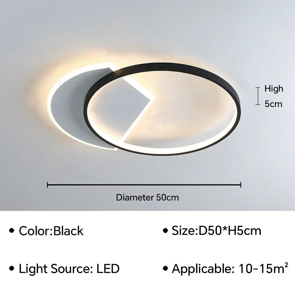 Lámpara de Techo LED Moderna Para Dormitorio Sala de Estar Comedor Pasillo Estudio Entrada Luminaria Decoración Interior del Hogar Lámpara Araña