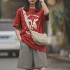 Casual Minimalist Crescent Zipper Shoulder Bag, All-Match Versatile Handbag For Daily Use, Sports Bag