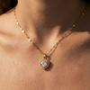 Micro-Paved Diamond Heart Pendant Necklace for Women - Luxury Fashion Clavicle Jewelry