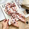Autumn and winter Maillard cashew square scarf silk scarf women's shirt versatile neck small scarf tied hair decorative scarf