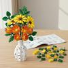 Sonnenblumen-Strauß Baustein ewige Blume Wohnzimmer Dekoration Spielzeug MOC Valentinstags- und Weihnachtsgeschenk