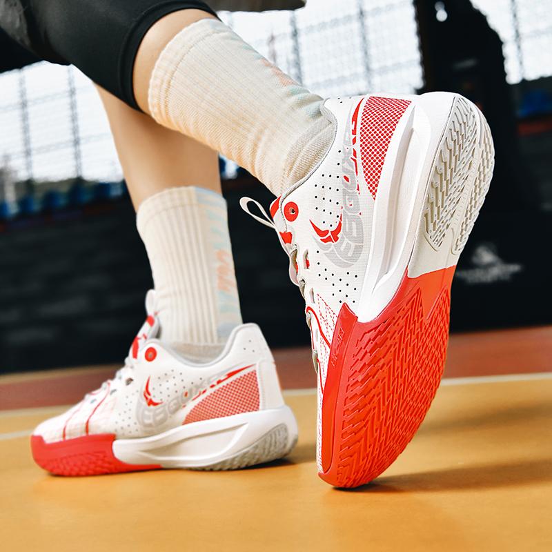 Fashionable and Trendy Air Cushion Casual Versatile Wear-resistant High Rebound Rubber Shock Absorption Basketball Shoes