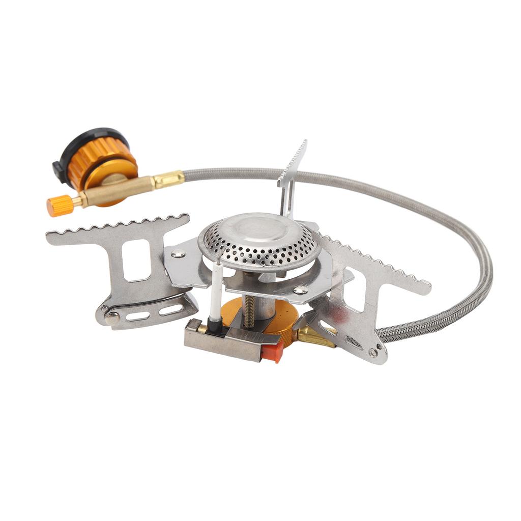 3700W Camping Gas Stove Foldable Stove Burner with Piezoelectric Ignition for Outdoor Backpacking Hi