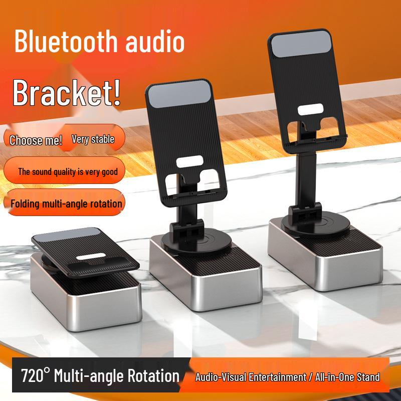 3-in-1 Foldable Bluetooth Speaker & Phone Holder with Call Function