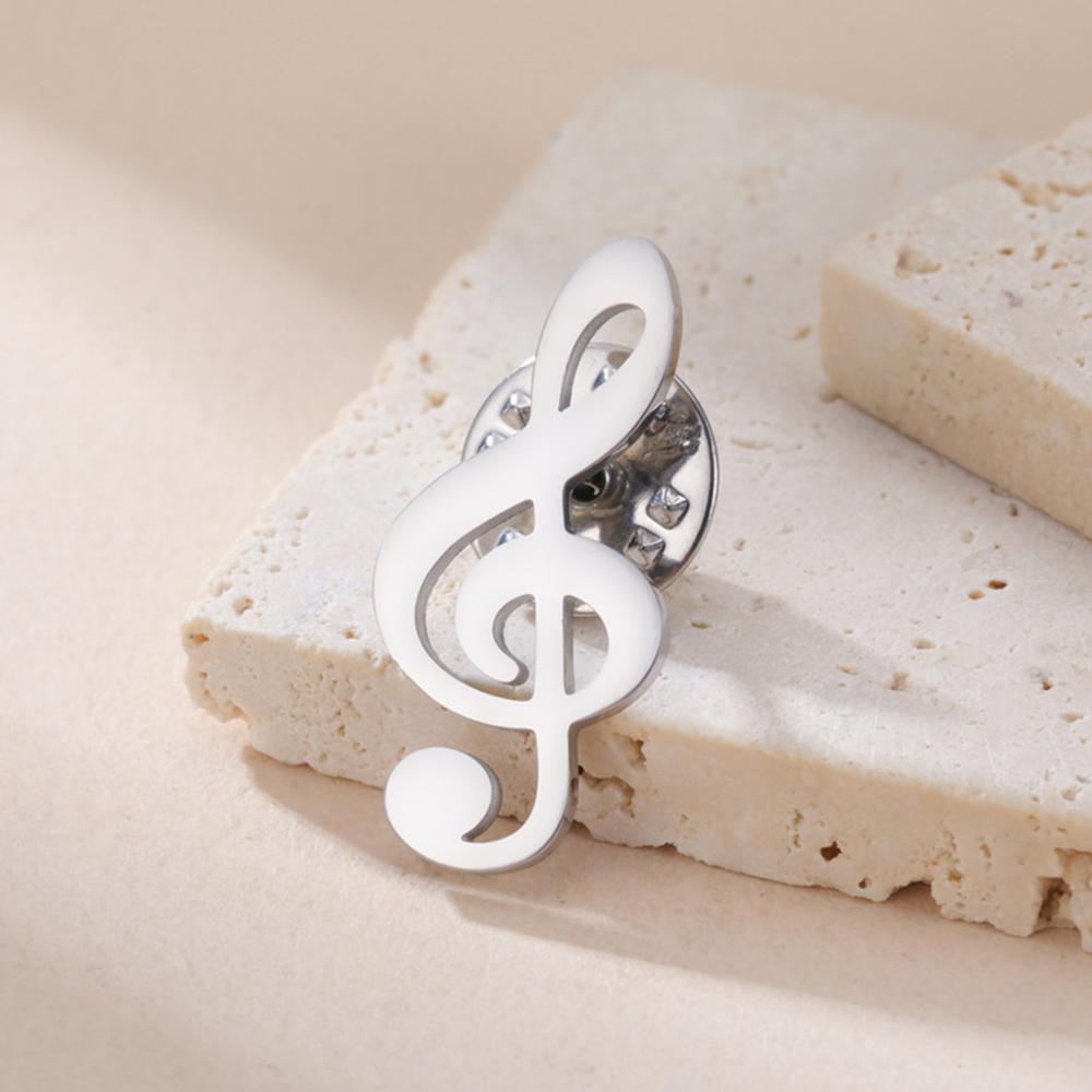 

My Shape Music Note Brooch for Musican Women Girls Gifts Music Pendants Nameplate Brooch Pins Fashion Jewelry Music Lovers Gifts