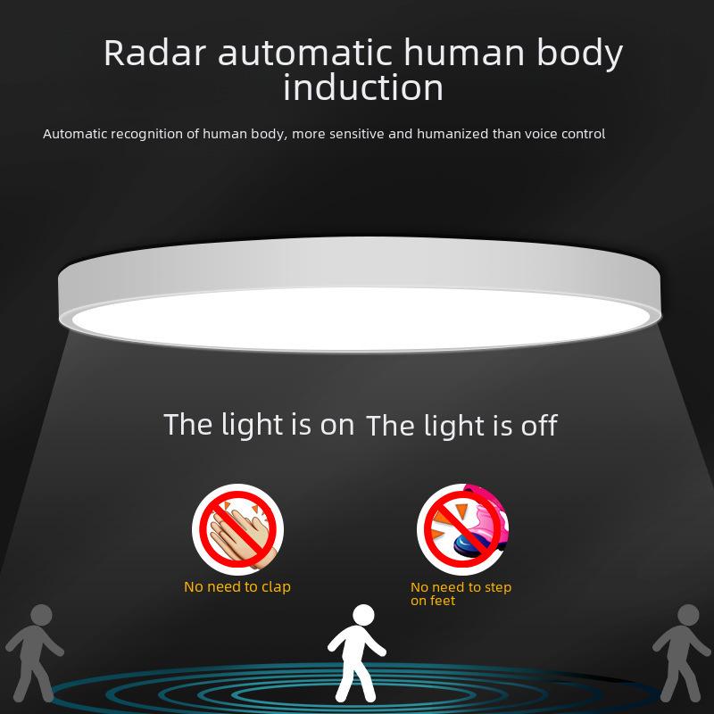 LED Deckenleuchte mit Sprachsteuerung & Bewegungssensor für Flure, Treppenhäuser, Gänge und Eingangsbereiche
