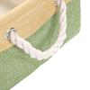 Linen Storage Basket Soft Fabric Organizer with Rope Handles Modern Nordic Style Lightweight Storage Box for Bedroom