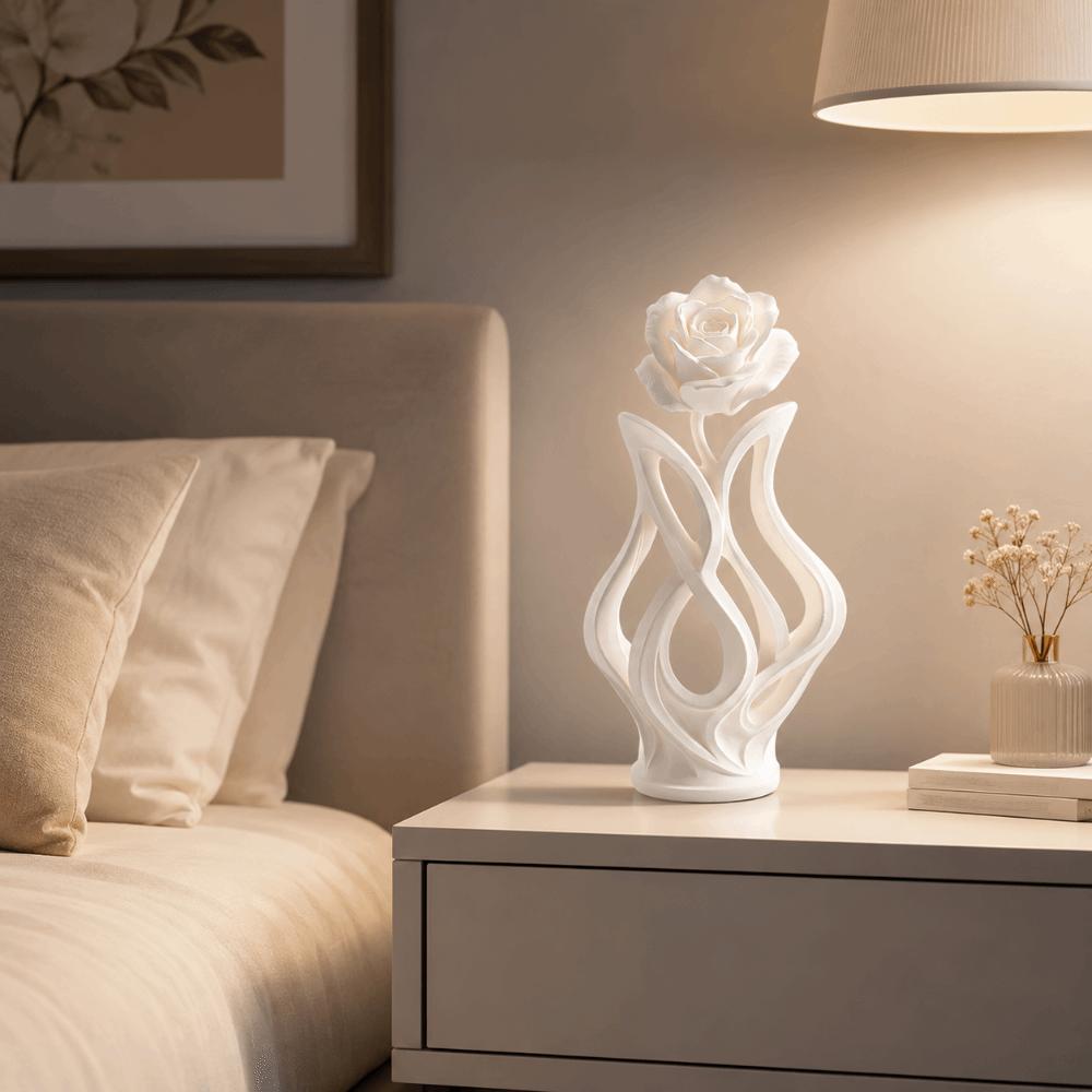 Modern Style Abstract Art Ornament Scandinavian Style Desktop Decoration Rose Sculpture  Home Decor