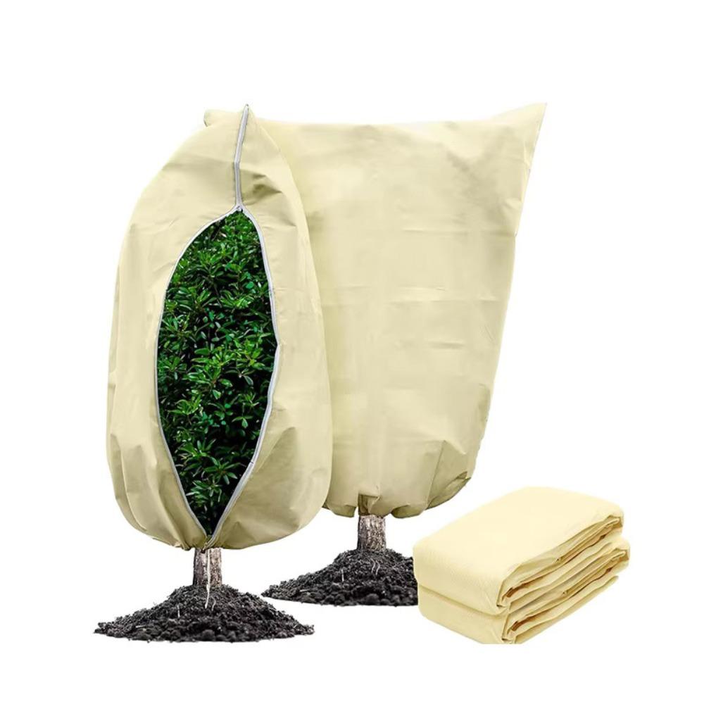 Drawstring Plant Cover Non-woven Tree Protecting Bag Blankets Frost Cloth Outdoor Plant