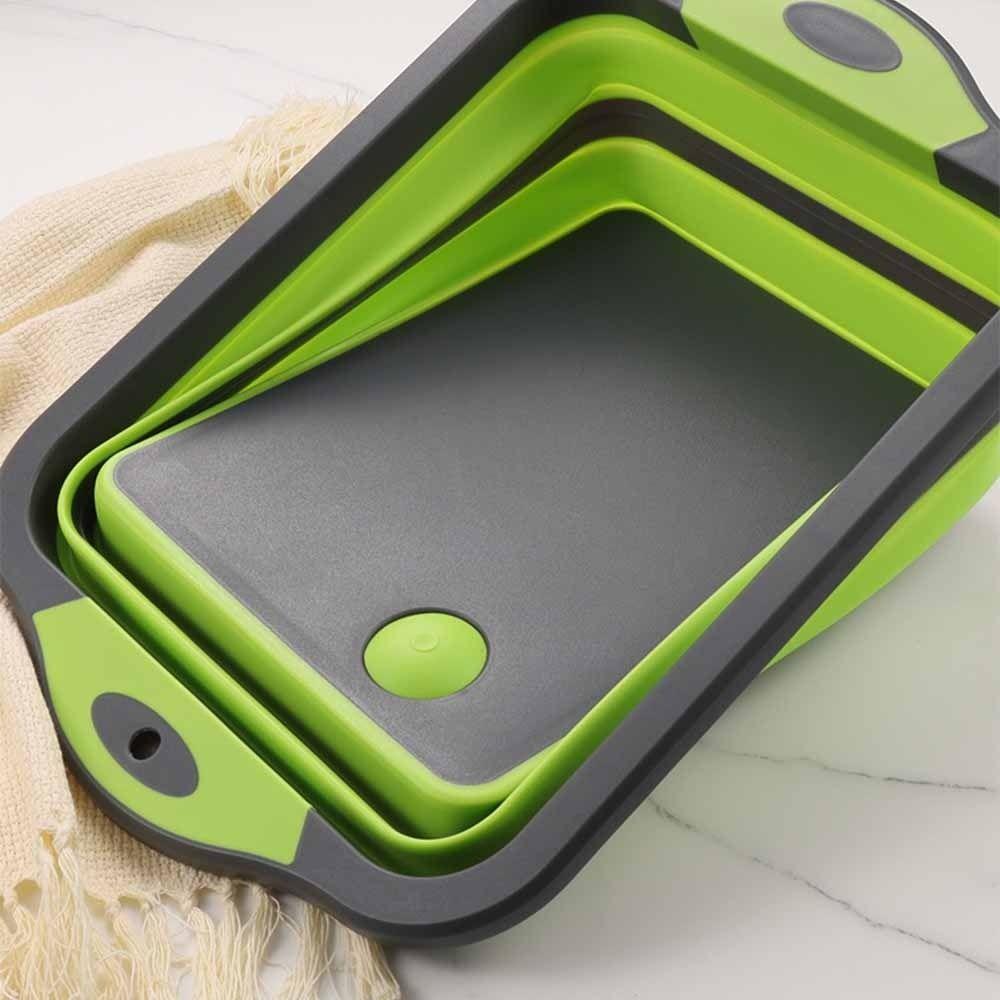 Space Saving Foldable Basin with Colander Collapsible Cutting Board  Kitchen Storage