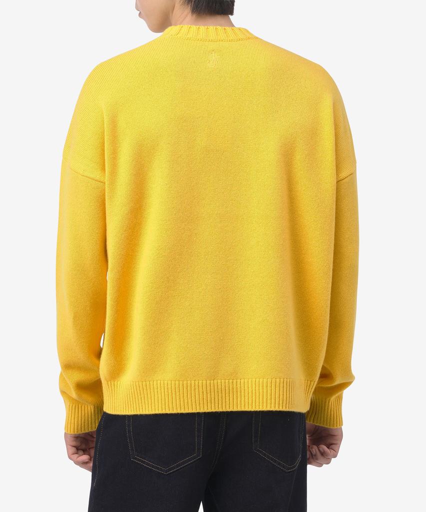 J.W.ANDERSON Bunny Print Wool Blend Knit - Yellow / Kw0943Yn0264200