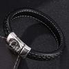 Meier Stainless Steel Magnetic Clasp Bracelet - European and American Trendy Men's Skull Bangle