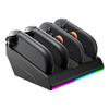 Switch 2 Joycon Compatible Charging Charges 4 Devices Magnetic Fast 10 RGB Light Overcharge Controller Storage for Cable Included Stand,