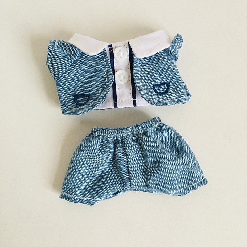 בגדי בובת קטיפה ויניל חמודה 17 ס"מ קופסה עיוורת - תליון LaBuBu שמלת אביזרים