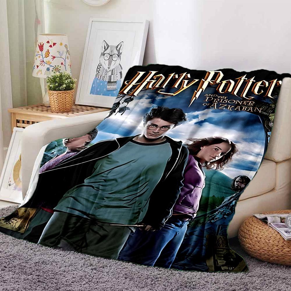 1pc Harry Potter, Prisoner of Azkaban Flannel Blanket Soft Warm Throw for Home, Office, Travel, All-Season Cozy Bedding GiftL1027 80cmx120cm(31inx47in)