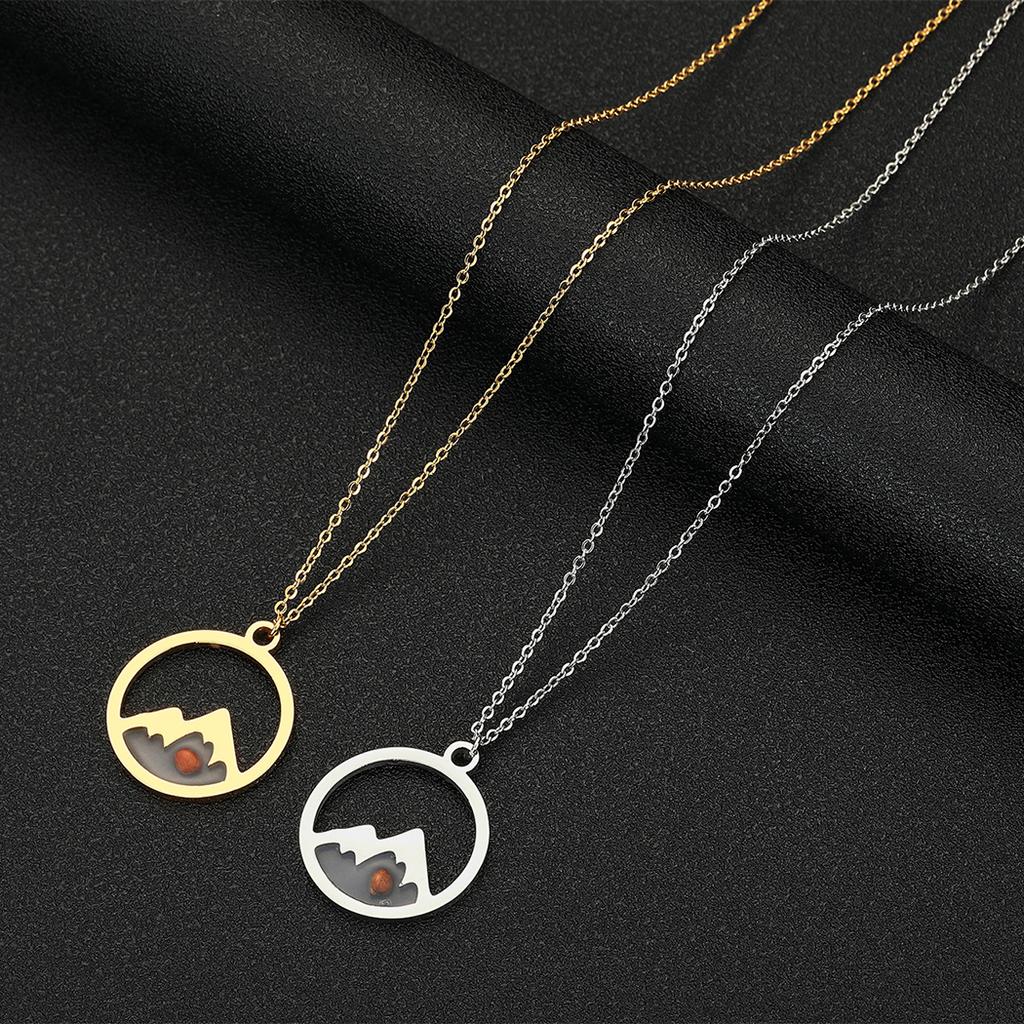 Kinitial April Mother's Day Gift Stainless Steel Delicate Mustard Seed Necklace, Move Mountains, Christian Jewelry, Mustard Seed
