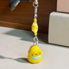 Keychain Pendant Resin Smooth Shiny Mini Size 3D Yellow Chicken Star Bead Design Keyring Bags Mobile Phone Lanyard