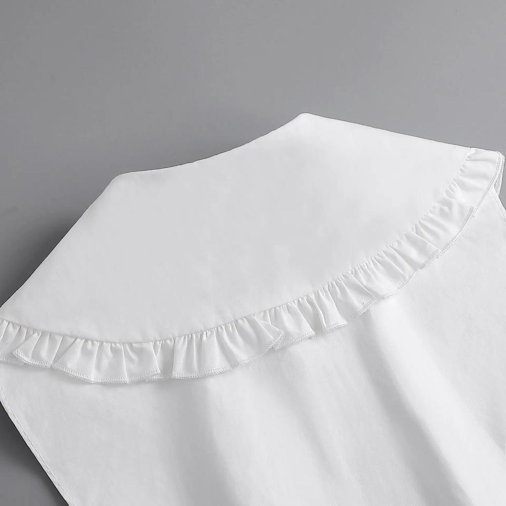 Women Fashion Lapel Fake Collars for Womens Shirt False Collars Button Down Detachable Half Shirt Collar Clothes Accessories