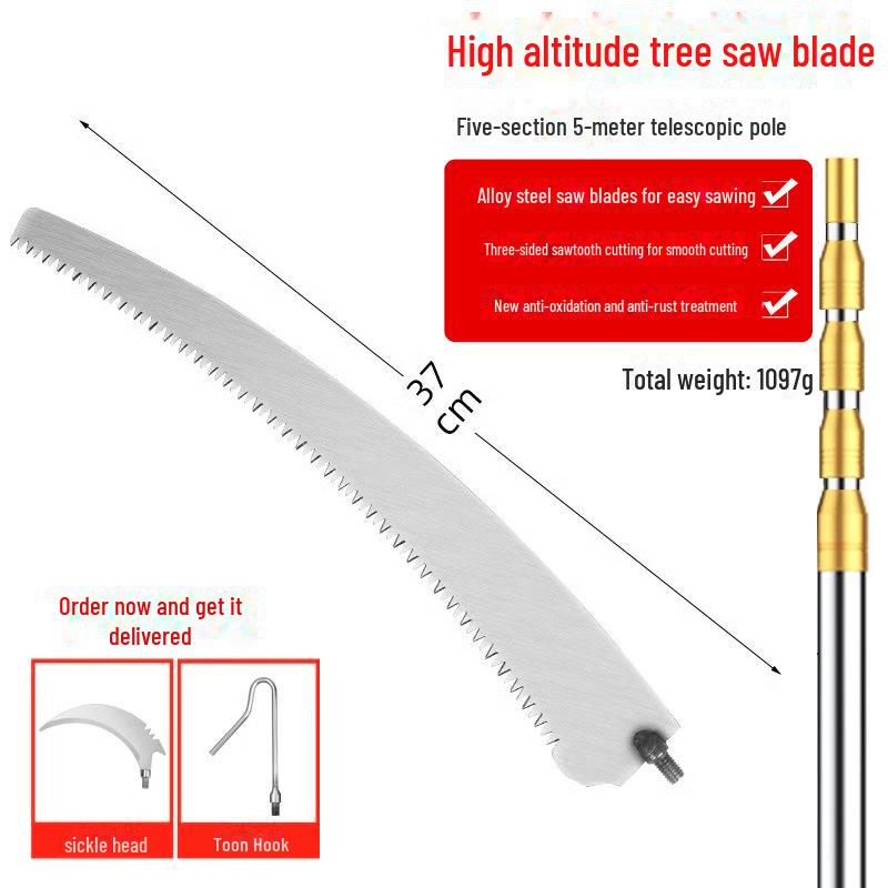 Teleskopische Astsäge für hohe Reichweite: Multifunktionales Outdoor-Werkzeug zum Schneiden von Bäumen und Ästen