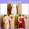 Womens Satin Slip Dress With Lace And Piping For Elegant Summer Casual Wear