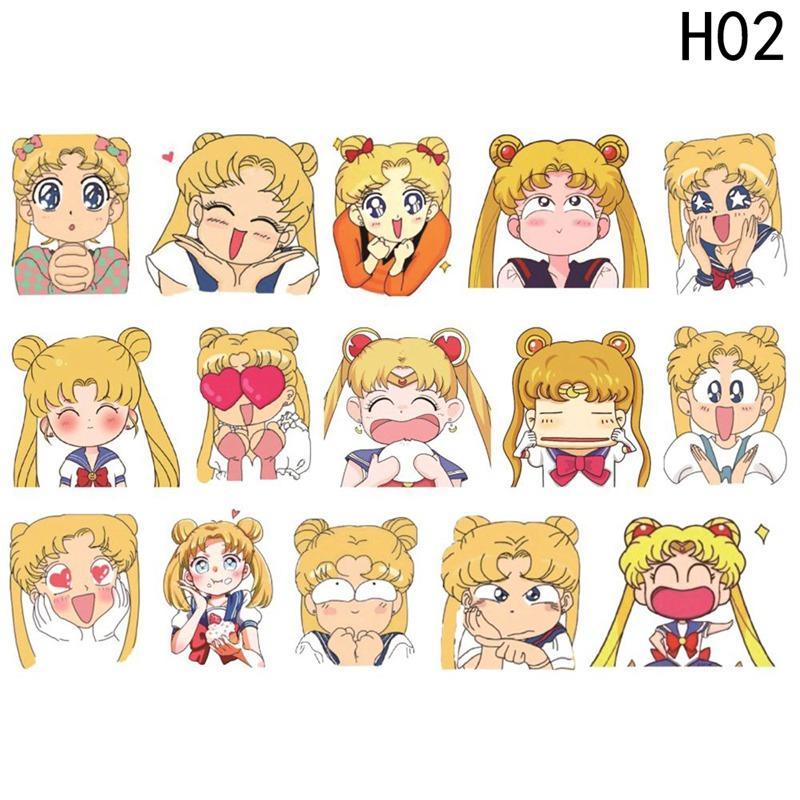 buy anime sailor moon cartoon character waterproof sticker decal skateboard notebook water cup computer suitcase hand account diy decoration at affordable prices free shipping real reviews with photos joom