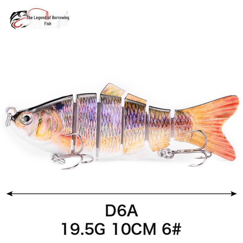 

10cm Six-Section Multi-Jointed Fish Simulation Lure - Hard Fake Bait