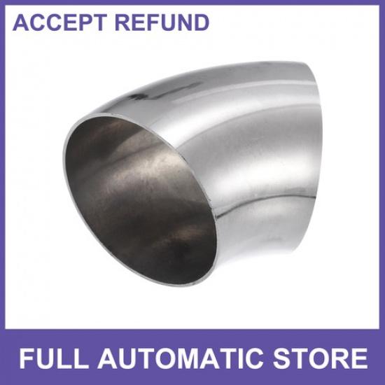 

OD 3 45 Degree Mandrel Bend Elbow SS304 Stainless Steel Bend Exhaust Tube 1Pcs
