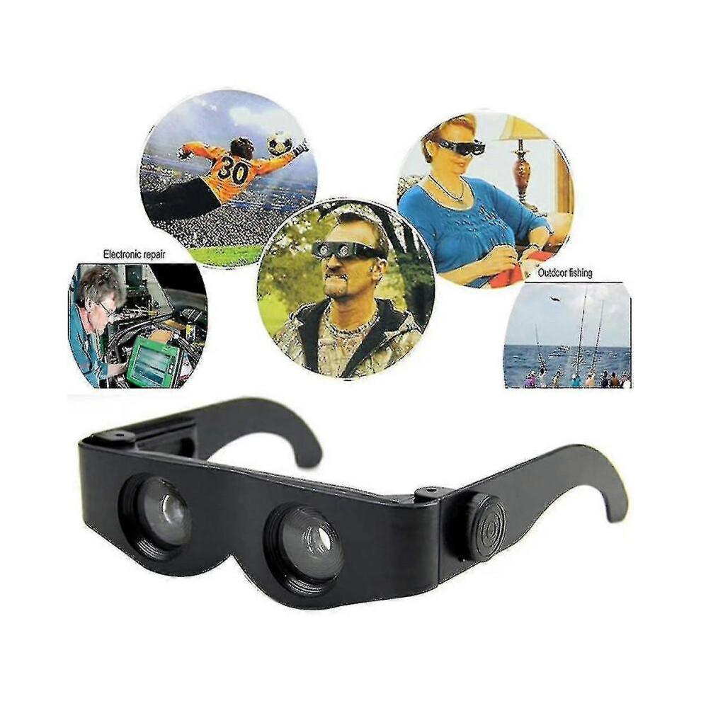 Fishing Binoculars Glasses Magnifying Telescope for Bird Watching Sports Concerts Tv Adults Kids Outdoor Hands Free Glasses with Glasses Case [free Sh