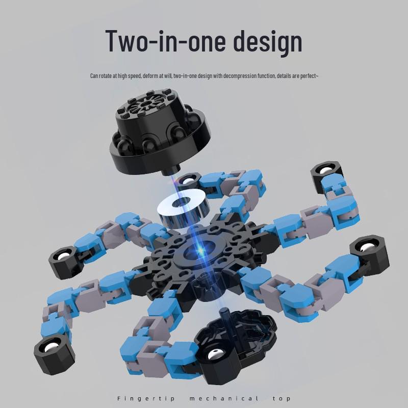 Mechanical Deformable Children's Fidget Spinner Toy