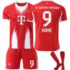 2025-26 Bayern Home #9 KANE Sport Training Jersey Set with Socks Teens Kids Adults Custome Name Football Kits