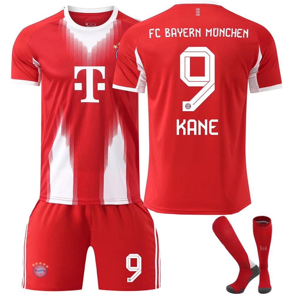 

2025-26 Bayern Home #9 KANE Sport Training Jersey Set with Socks Teens Kids Adults Custome Name Football Kits 3XL