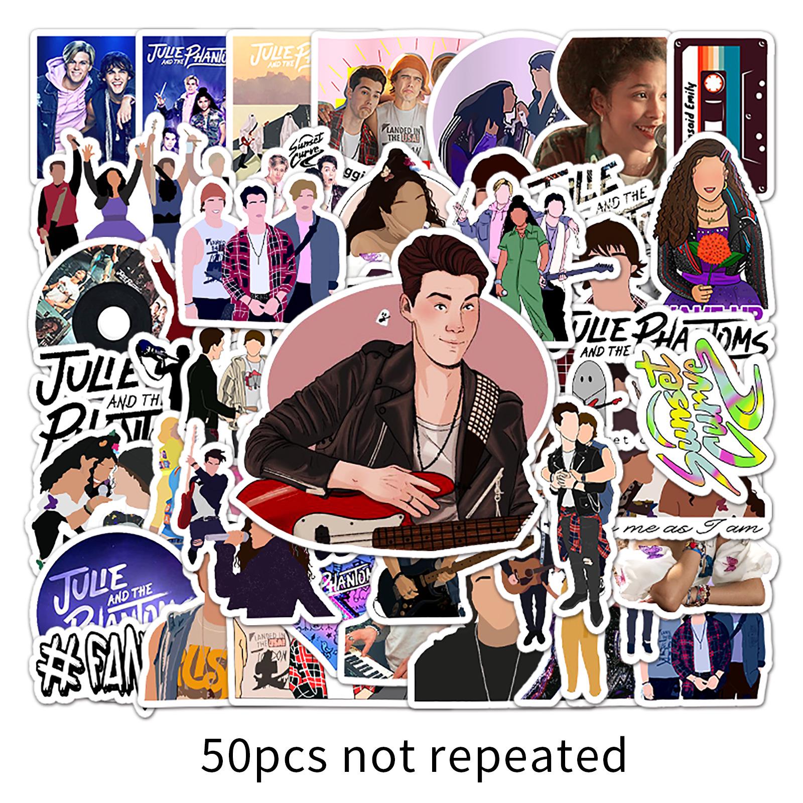 50pcs Julie and the Phantoms Cartoon Graffiti Stickers for Laptops and Refrigerators