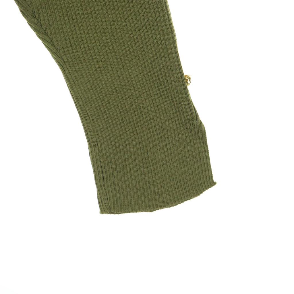 LOVELESS Langarm Strick Langkleid 34 grün Damen Gebraucht