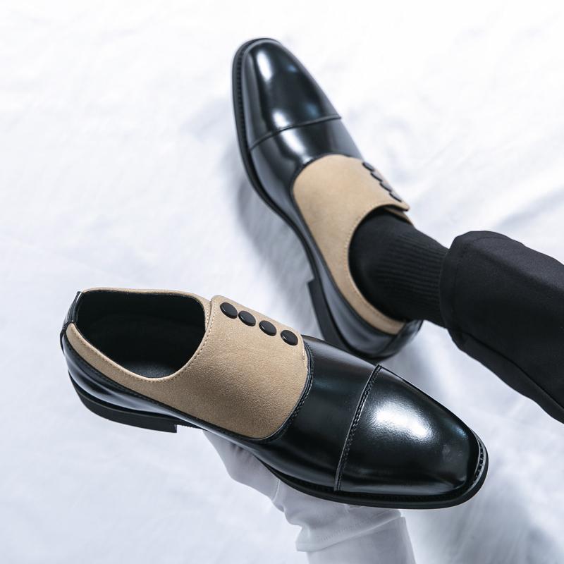 

Кожаная обувь Мужская Повседневная Лоферы Роскошный Дизайн Слипоны Мужские Туфли для Платья Досуговый Стиль Большой Размер Хорошая Износостойкая Подошва 46 коричневый