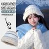 Autumn and Winter Plush Thickened Women's Cold-proof Wool Hat, Warm Ear Protection, Small Face, Big Head Circumference, Pullover, Knitted Hat