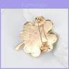 Lucky Clover Lady Bird Brooch With Alloy Leaf Design For Women And Men
