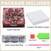 Wooden DIY Diamond Painting Kit Note Box with 160 Papers Diamond Painting Note Box for Home Office and School Supplies