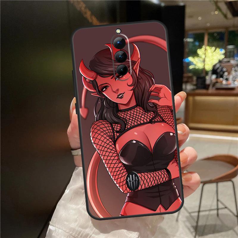 Devil Woman Case For ZTE Nubia Red Magic 11 10 9 8 8S 9S 10S Pro Plus 6 7 6S 7S For RedMagic 10 Air Cover