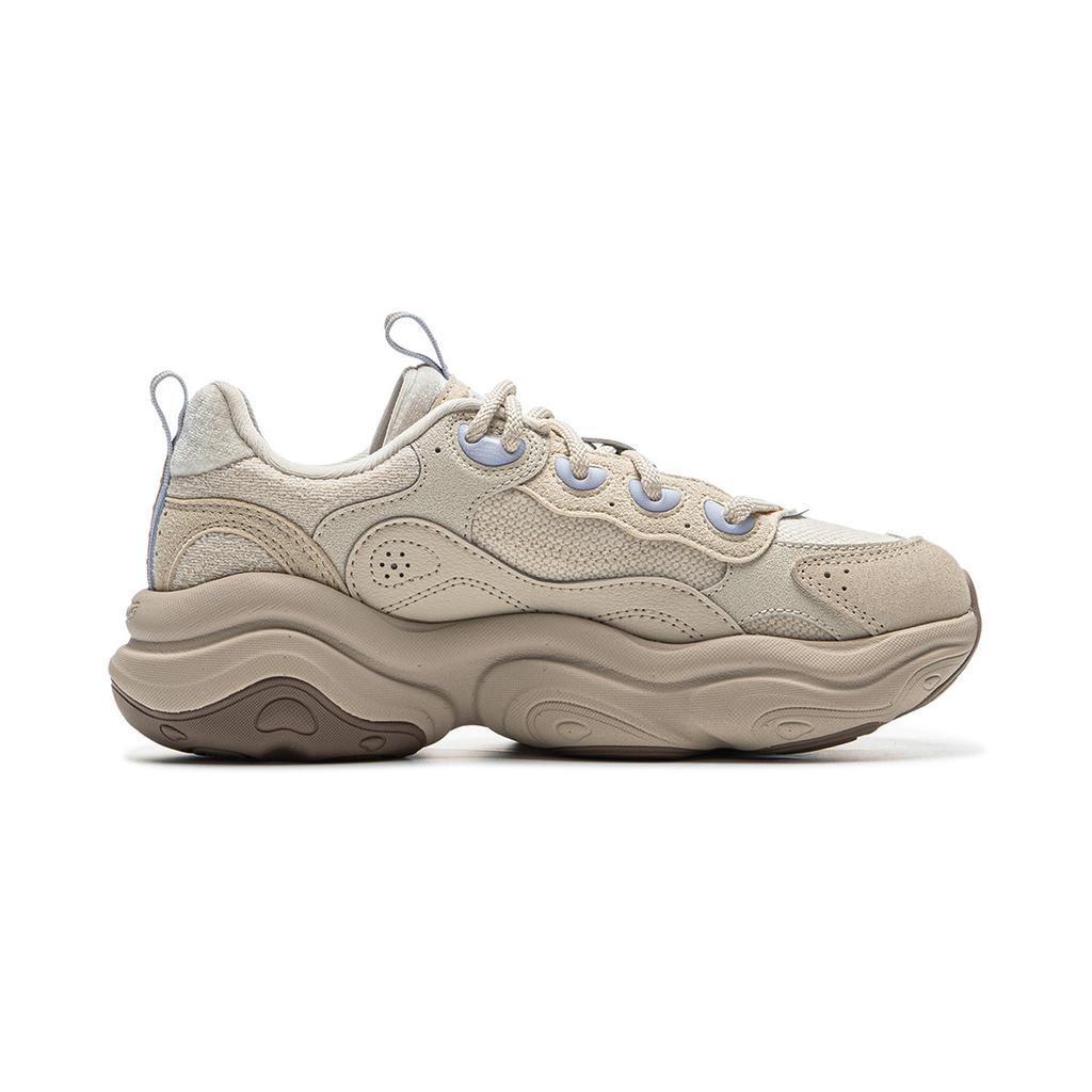 Li Ning Honey 2 Versatile Retro Dad Sneakers Thick Sole Fashion Trend Shock Absorption Non-Slip Wear-Resistant Support Low-Top Casual Shoes AGCV002-7